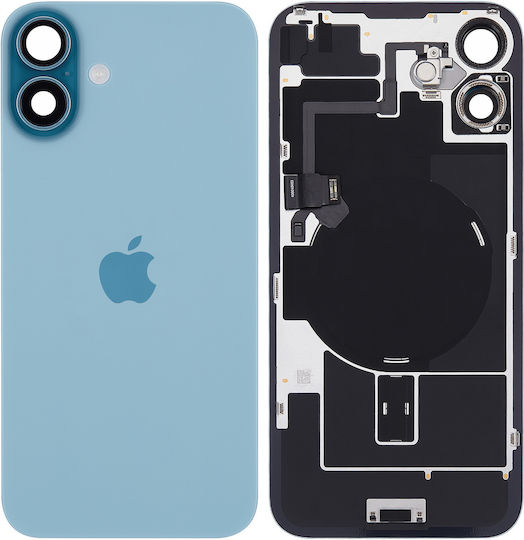 Задно Стъкло С Магнит W Magsafe И Nfc И Фенер Гъвкав За iPhone 16 Plus Оригинален Oem Версия Us Цвят Тийл