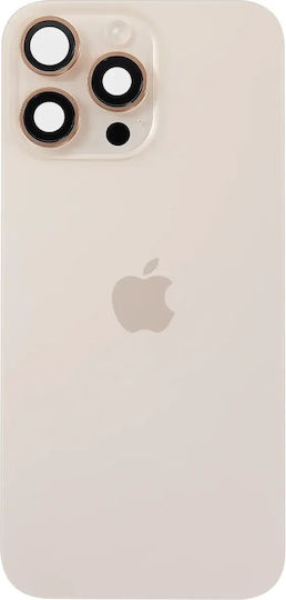 Back Glass W Magsafe Magnet & Nfc & Flashlight Flex Iphone 16 Pro Max Genuine Oem Desert Titanium