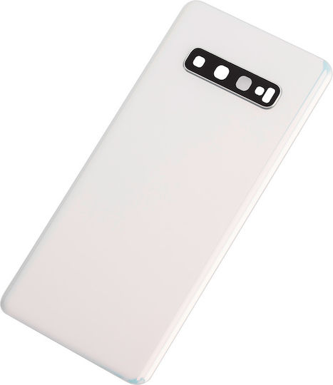 Back Cover Glass Camera Lens Samsung Galaxy S10 Plus Service Pack Prism White