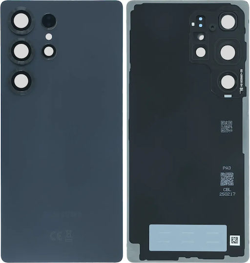 Rückseitiges Glas Kameraobjektiv Samsung Galaxy S25 Ultra 5G Service Pack Titan Schwarz