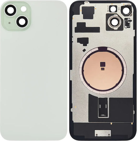 Back Glass W Magsafe Magnet Iphone 15 Plus No Logo Aftermarket Green
