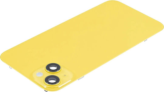 Back Glass W Magsafe Magnet Iphone 14 Plus Aftermarket Yellow No Logo