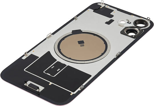 Back Glass W Magsafe Magnet Iphone 16 Plus No Logo Aftermarket Pink