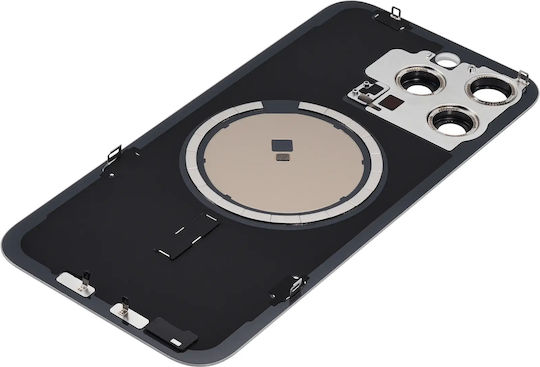 Rückglas W Magsafe Magnet iPhone 15 Pro Max Kein Logo Aftermarket Natürlicher Titan