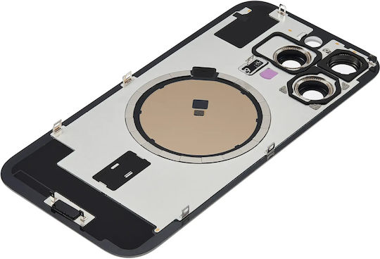 Rückglas W Magsafe Magnet iPhone 16 Pro Kein Logo Aftermarket Natürlicher Titan