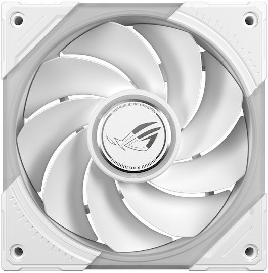 Rog Eurux GR120 Reverse Blade Case Fan 2200rpm 70cfm with ARGB Lighting and 4-Pin PWM Connection White Edition