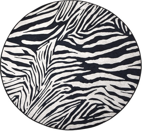 Conceptum Hypnose Zebra Round Multicolour Rug Φ100cm