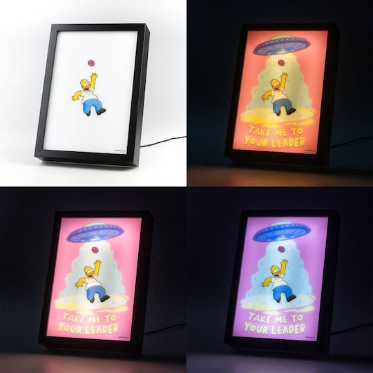 Simpsons Homer Light Frame Led Print