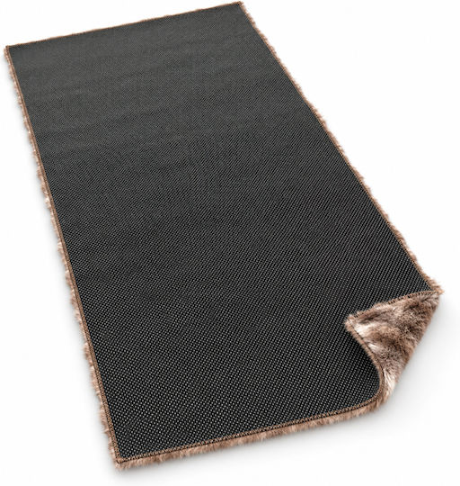 My Home Luxury Non-slip Runner Rug Shaggy Brown 80x180cm