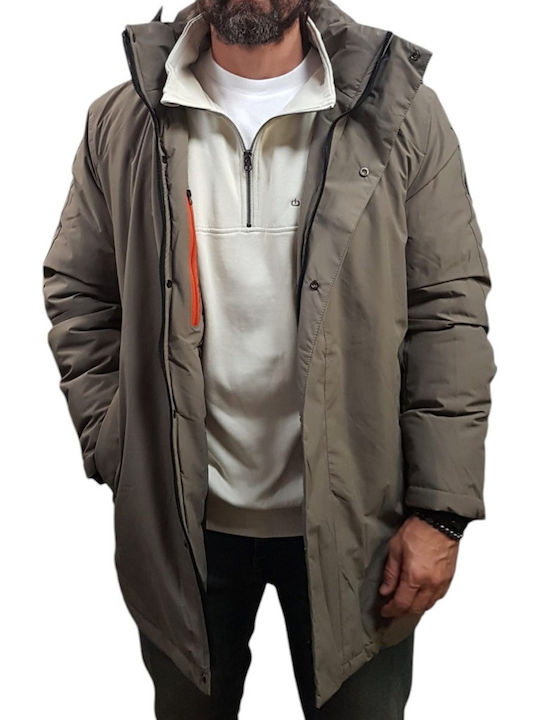 Marcus Кожено Зимно Яке Khaki
