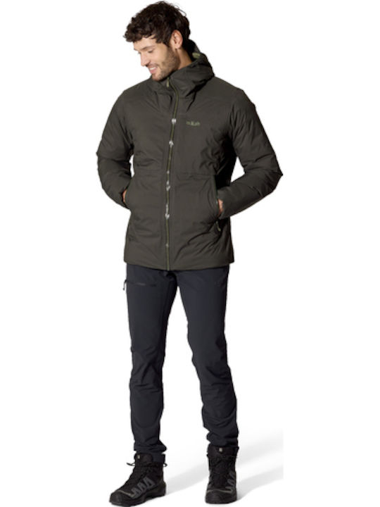 Microlight Herren Jacken Puffer Wasserdicht Dunkle Armee