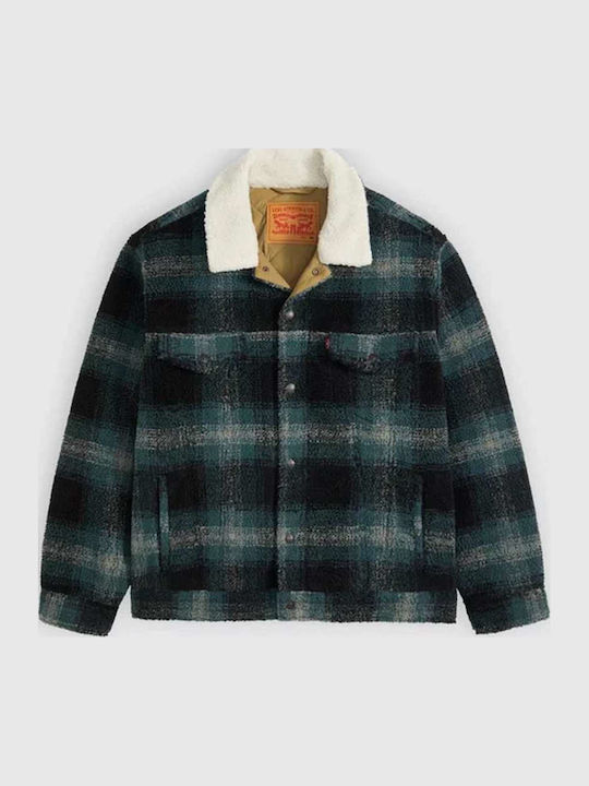 Sherpa Trucker Мъжко яке Plaid