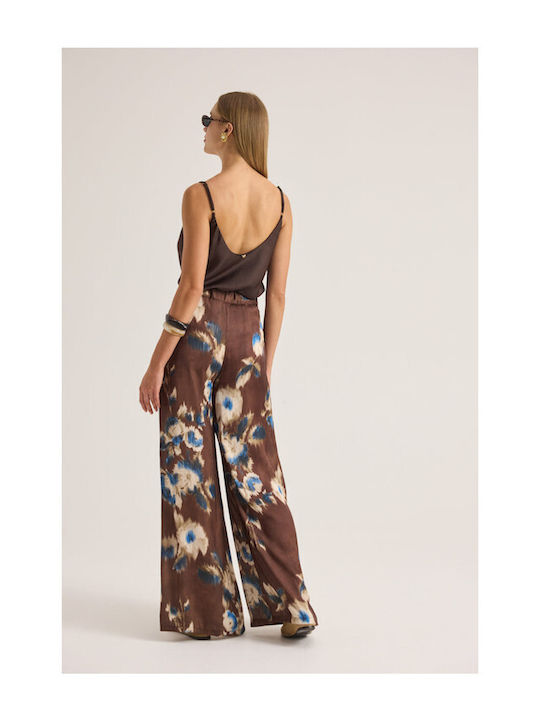 Damen Braunes Set mit Hose