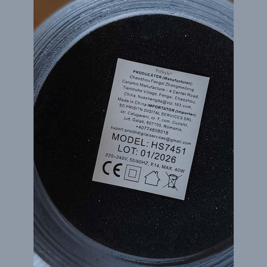 Stoff Tischlampe Für E14 Fassung