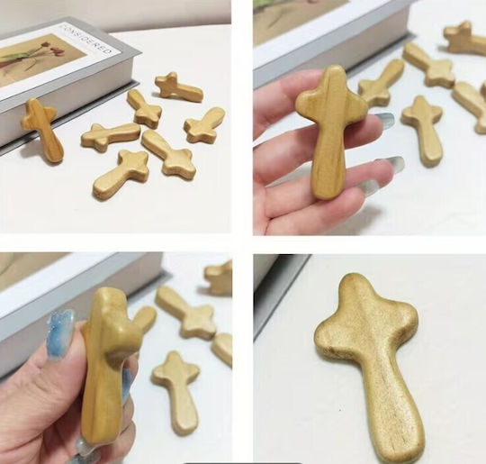 Handmade Wooden Cross Pendant – 6 Cm