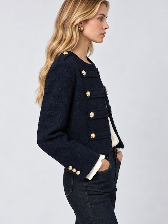 Damenjacke Für Winter Marineblau