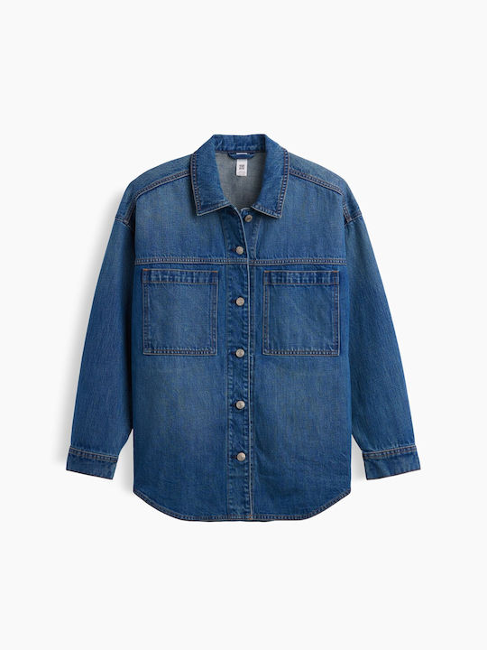 Γυναικείο Τζιν Μπουφάν Medium Wash