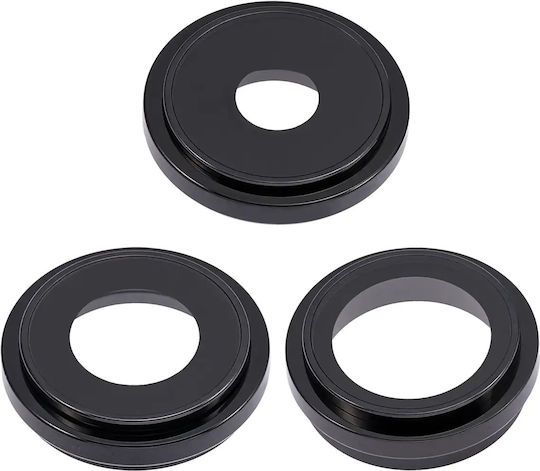 Back Kameraobjektivhalterung & Rahmen iPhone 14 Pro 14 Pro Max 3-teilige Set Aftermarket Plus Space Schwarz