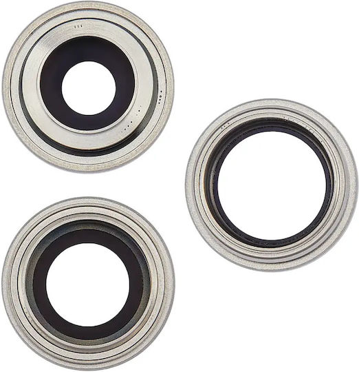 Backkamera-Objektivrahmen und Rahmen Iphone 14 Pro 14 Pro Max 3-teilige Set Aftermarket Plus Silber