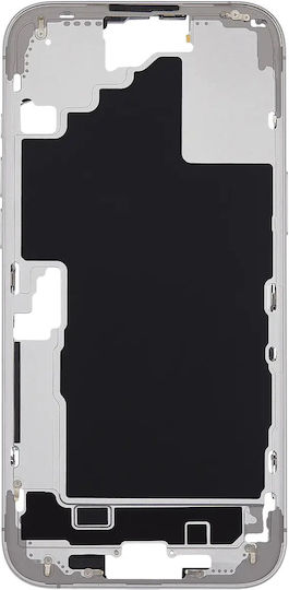 Mid-frame Housing Power Volume Button Iphone 16 Plus Us Version Aftermarket Plus White