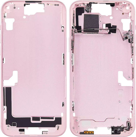 Mid-frame Housing W Small Parts Iphone 15 Plus Us Version Aftermarket Plus Pink