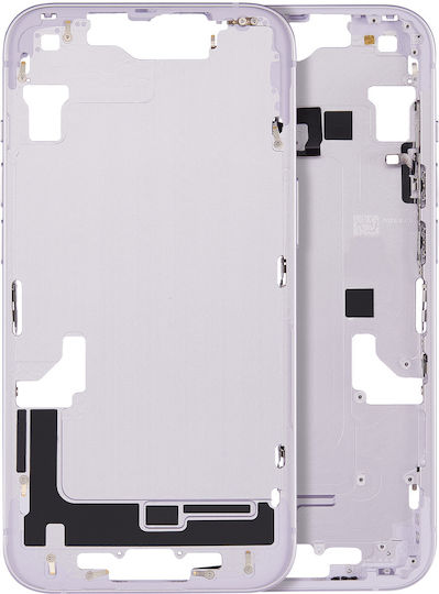 Mid-frame Housing W Small Parts Iphone 14 Eu Global Version Aftermarket Plus Purple