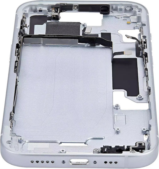 Mid-frame Housing W Small Parts Iphone 15 Us Version Aftermarket Plus Blue