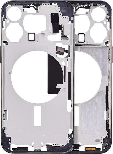 Mid-frame Housing W Small Parts Iphone 15 Pro Max Us Version Aftermarket Plus Blue Titanium