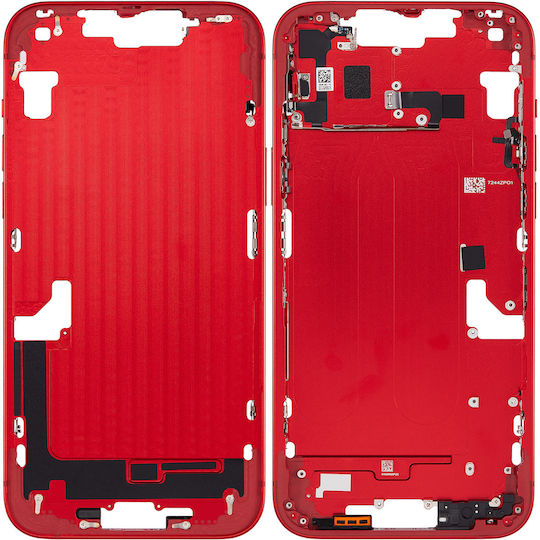 Mid-frame Housing W Small Parts Iphone 14 Plus Eu Global Version Aftermarket Plus Red