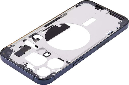 Mid-frame Housing W Small Parts Iphone 15 Pro Max Us Version Aftermarket Plus Blue Titanium