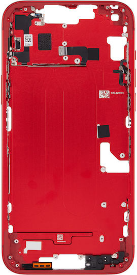 Mid-frame Housing W Small Parts Iphone 14 Plus Eu Global Version Aftermarket Plus Red