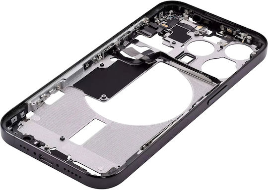 Mid-frame Housing W Small Parts Iphone 15 Pro Us Version Aftermarket Plus Black Titanium