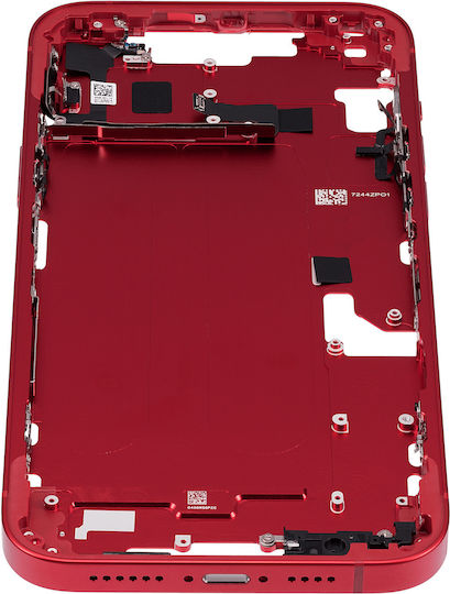 Mid-frame Housing W Small Parts Iphone 14 Plus Eu Global Version Aftermarket Plus Red