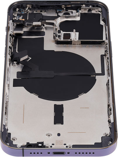 Back Housing W Small Parts Iphone 14 Pro Max Us Version Aftermarket Plus Deep Purple