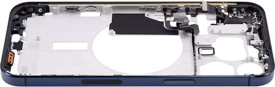 Mid-frame Housing W Small Parts Iphone 15 Pro Max Us Version Aftermarket Plus Blue Titanium