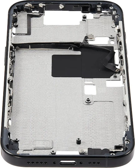 Mid-frame Housing Power Volume Button Iphone 16 Pro Us Version Aftermarket Plus Black Titanium