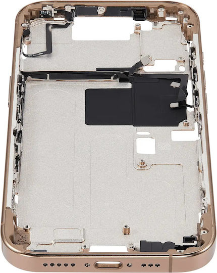 Mid-frame Housing Power Volume Button Iphone 16 Pro Eu Global Version Aftermarket Plus Desert Titanium