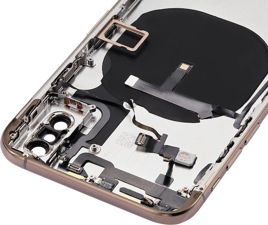 Back Housing Small Components Pre-installed Iphone Xs No Logo Aftermarket Plus Gold