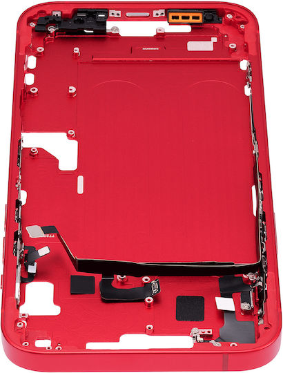 Mid-frame Housing W Small Parts Iphone 14 Plus Us Version Aftermarket Plus Red