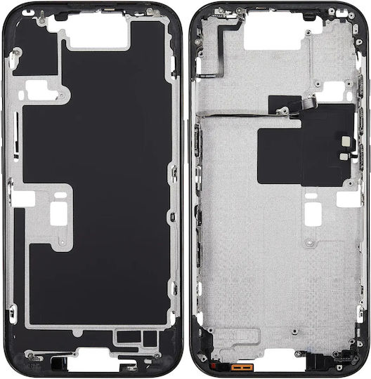 Mid-frame Housing Power Volume Button Iphone 16 Pro Eu Global Version Aftermarket Plus Black Titanium