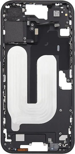 Mid-frame Housing Power Volume Button Iphone 16 Plus Us Version Aftermarket Plus Black