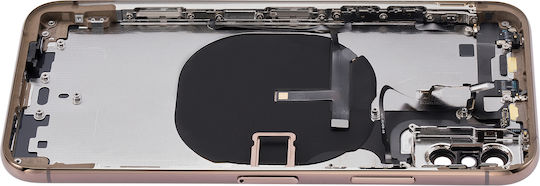 Back Housing Small Components Pre-installed Iphone Xs No Logo Aftermarket Plus Gold
