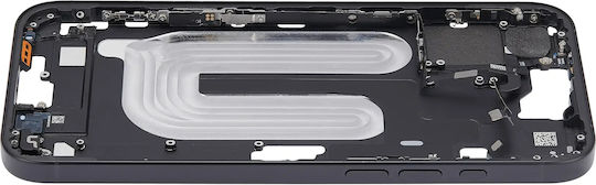 Mid-frame Housing Power Volume Button Iphone 16 Plus Us Version Aftermarket Plus Black