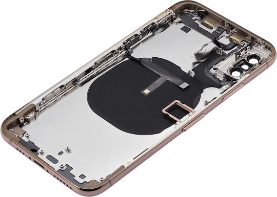 Back Housing Small Components Pre-installed Iphone Xs No Logo Aftermarket Plus Gold