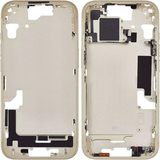 Mid-frame Housing W Small Parts Iphone 15 Eu Global Version Aftermarket Plus Yellow