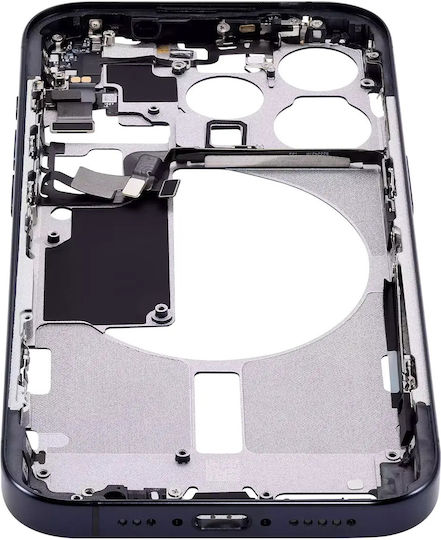 Mid-frame Housing W Small Parts Iphone 15 Pro Us Version Aftermarket Plus Blue Titanium