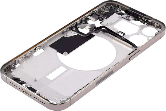 Mid-frame Housing W Small Parts Iphone 15 Pro Max Us Version Aftermarket Plus Natural Titanium