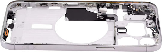 Mid-frame Housing W Small Parts Iphone 15 Pro Max Eu Global Version Aftermarket Plus White Titanium