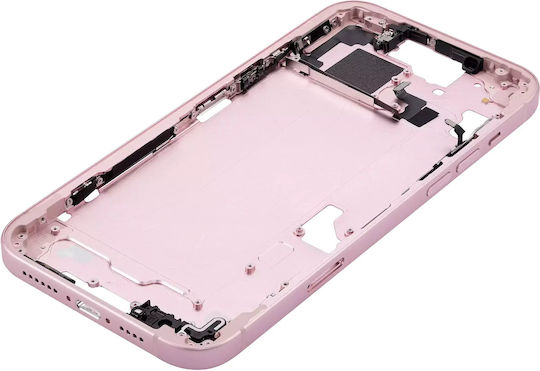 Mid-frame Housing W Small Parts Iphone 15 Plus Eu Global Version Aftermarket Plus Pink