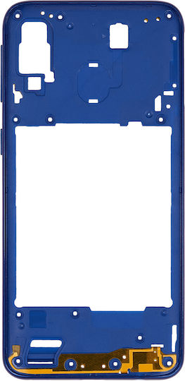 Mid-frame Housing Samsung Galaxy A40 A405 2019 Aftermarket Plus Blue